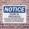 Signmission Exam In Progress Please Do Not Enter Unless OSHA Notice Sign, Plastic, 10in W x 7in L, 2PK OS-2PACK-NS-P-710-L-12204 - alternate 5